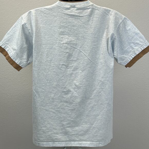 Vintage Wisconsin Dells Wolf T Shirt Mens L Large Blue Native American Indian - Picture 3 of 8